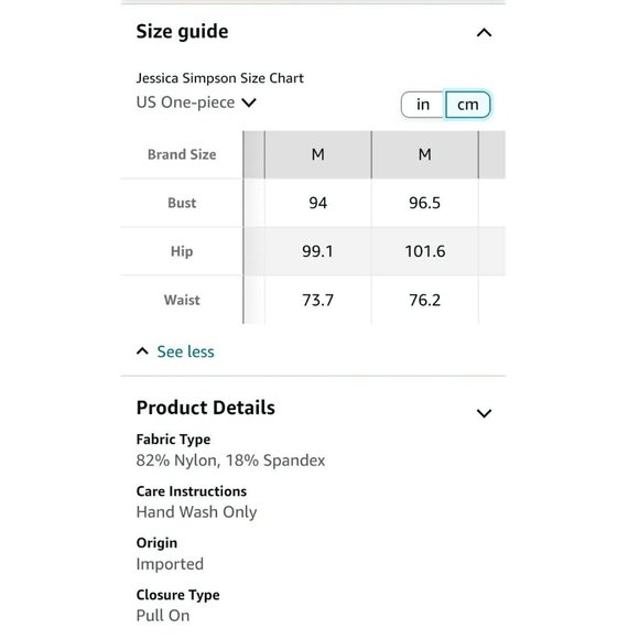 Jessica Simpson Women's Firework V-Wire Bandeau One-Piece Swimsuit Size Medium - Picture 16 of 16